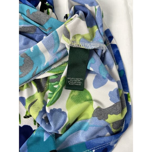 Lauren Ralph Lauren Women's Faux Wrap Dress Sz 10‎ Floral Colorful - Picture 5 of 12